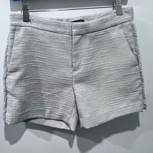NWOT Banana Republic Light Gray/White High Rise Shorts